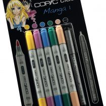 Copic Ciao 5+1 Manga Marker Set - 1 (Pack of 5 + Multiliner Pen)