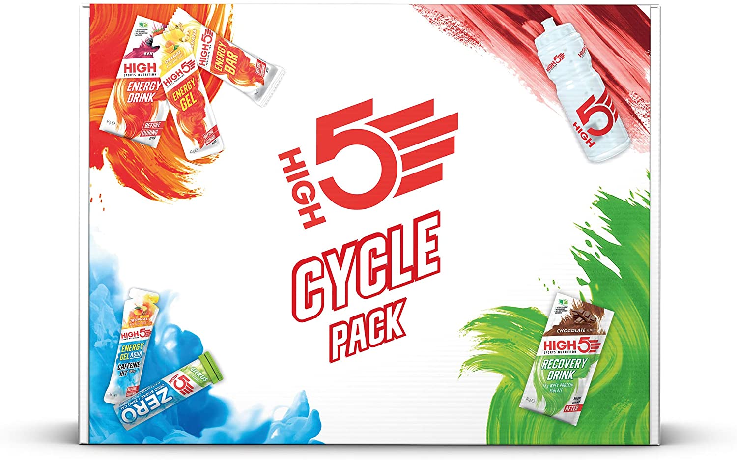 HIGH5 Cycle Pack Containing Cycling Energy Hydration & Recovery Products