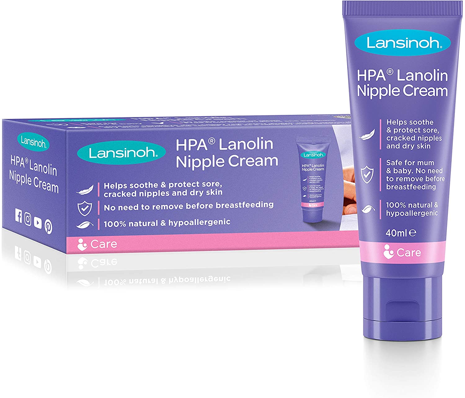 Lansinoh HPA Lanolin Nipple Cream, 40ml - Image 2