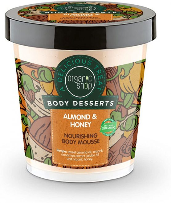 Organic Shop Body Dessert Almond and Honey Nourishing Body Mousse, 450 ml