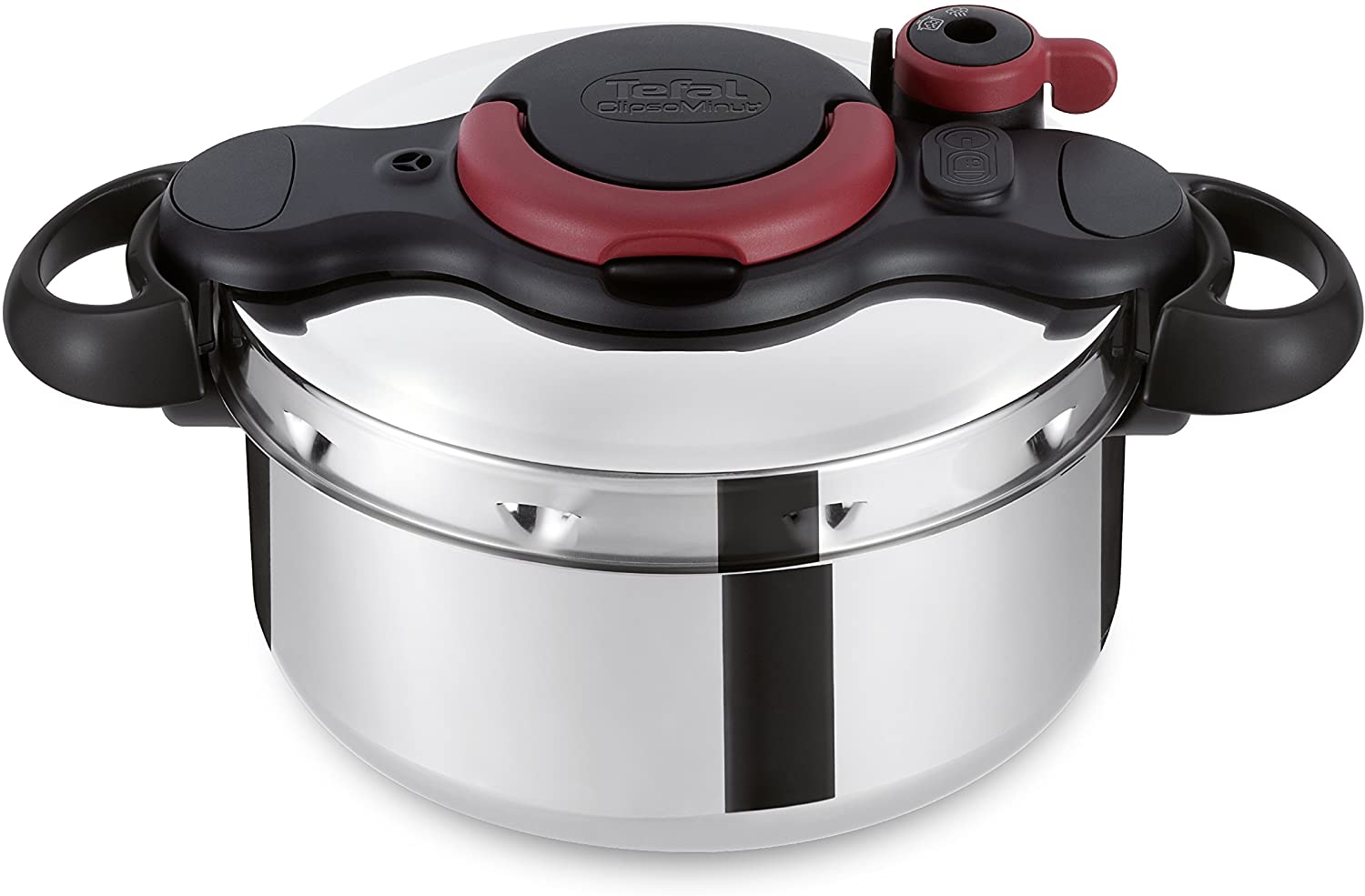Tefal Clipso Minut Easy Pressure Cooker, 6 Litre, Stainless Steel, All hobs compatible including Induction, P4620768