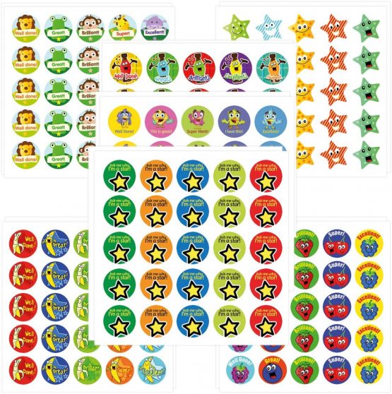 Scratch 'n' Sniff Smelly Reward Stickers Bumper Pack of 350, DBS14859 - Image 2