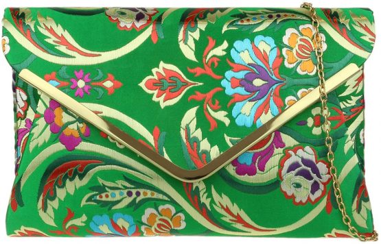 Girly HandBags Baroque Flower Clutch Bag