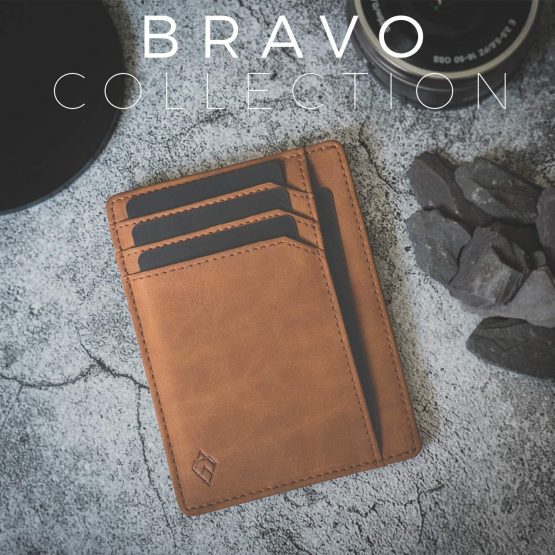 AKIELO RFID Blocking Credit Card Holder and Gift Box – Ultra Slim Wallet for Men – Minimalist Card Wallet (Bravo Collection) - Image 2