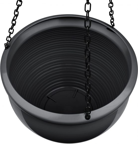 Emsa 501872 SIENA NOBILE hanging planter, ø 26 x 19 cm, anthracite - Image 2