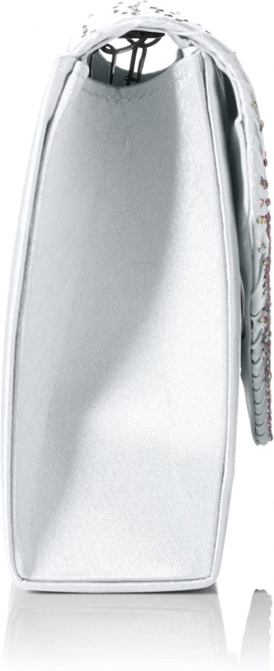 SWANKYSWANS Womens Abby Diamante Envelope Style Bag Clutch - Image 3
