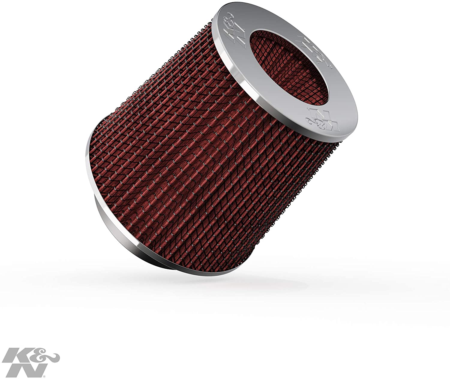 K&N Universal Clamp-On Air Filter: High Performance, Premium, Washable, Filter: Flange Diameter: 4 In, Filter Height: 5 In