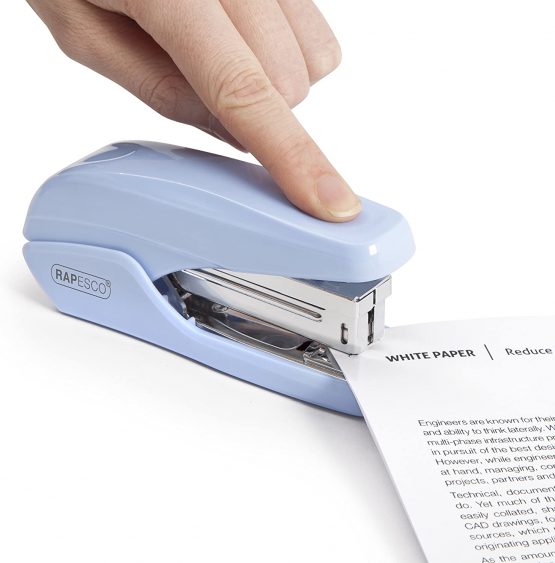 Rapesco 1340 X5-25ps Less Effort Stapler, 25 Sheet Capacity, Powder Blue - Image 2