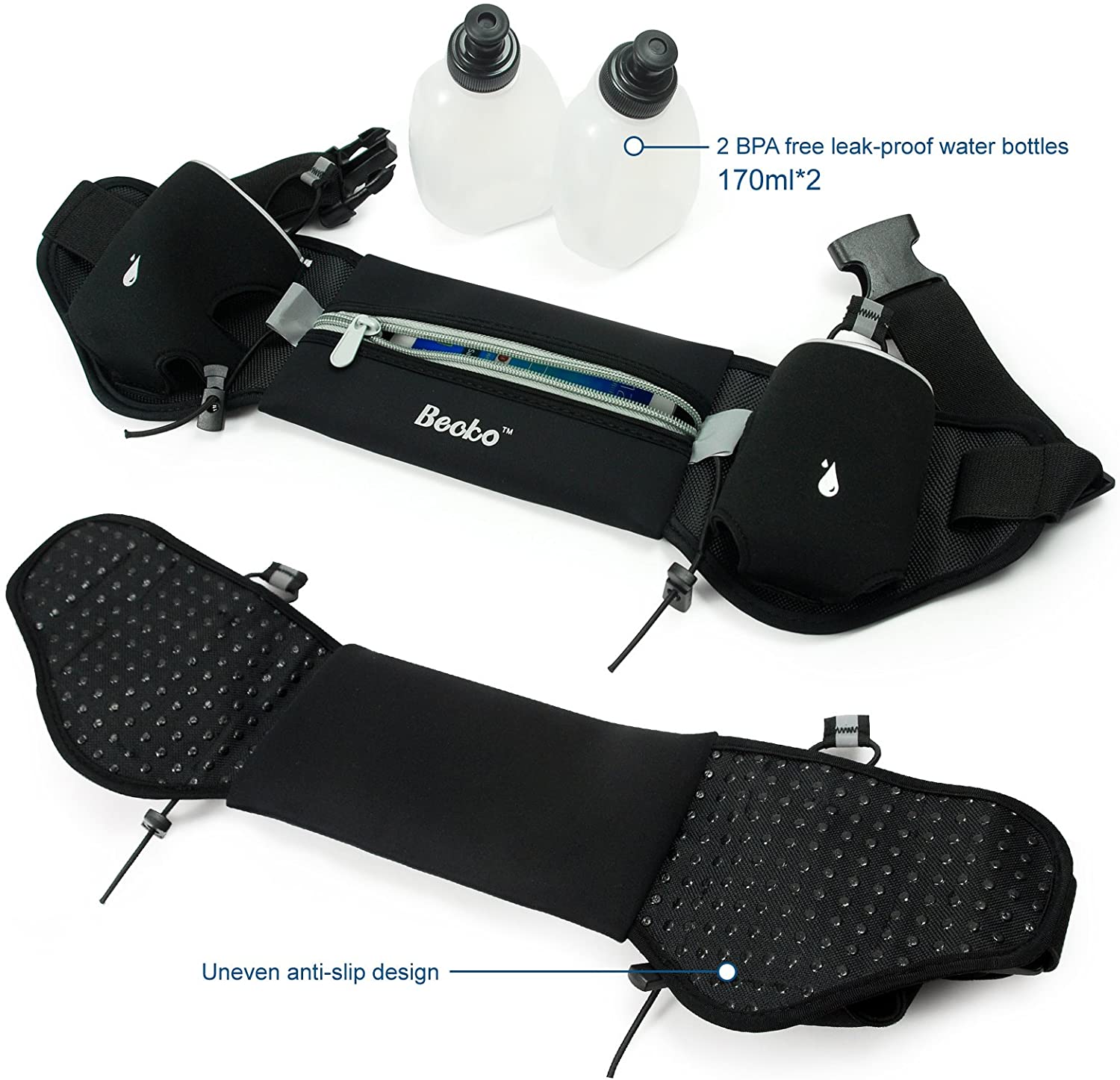 Becko Lightweight & Durable Running Belts Fitness Workout Belt for Men and Women - Image 3