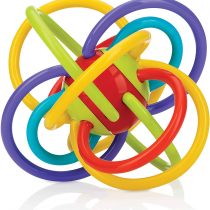 Nuby - Lots A Loops Toy Many Colourful Bows Rattle Teether 6M+, Multi-Colour