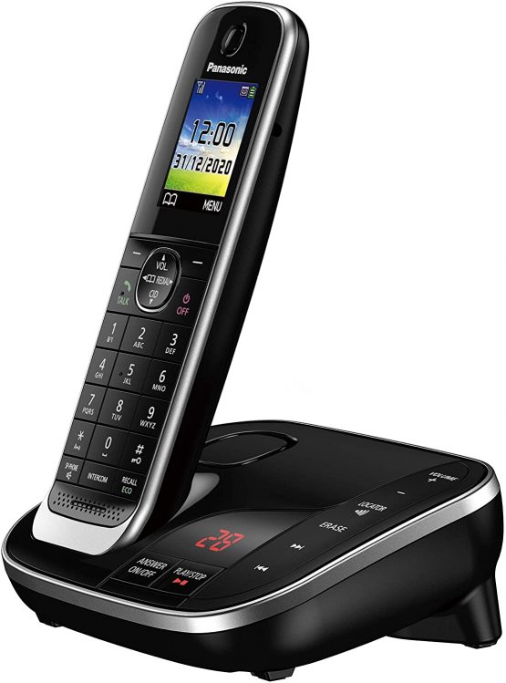 Panasonic KX-TGJ322EB Twin Handset Cordless Home Phone with Nuisance Call Blocker and LCD Colour Display - Black - Image 3