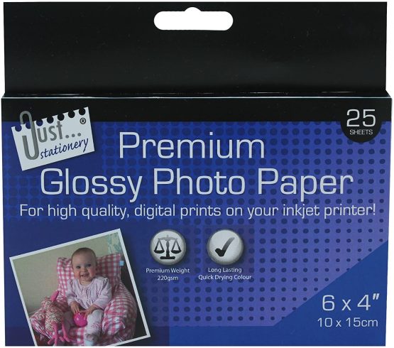 6x4 inch A6 Photo Paper (Pack of 25)