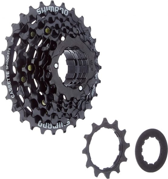 SHIMANO Unisex's CS-HG20 Cassette, Brown/Black, 7 Speed