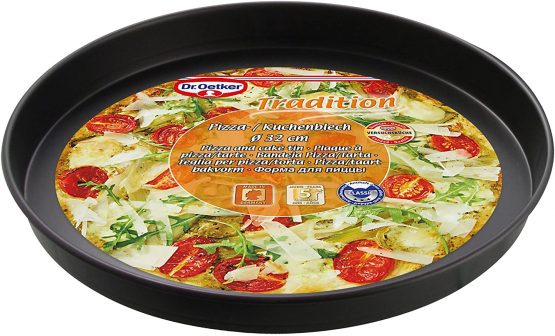 Drer Pizza-/ Baking tray Tradition Ø32 cm in black, Steel, 32 x 32 x 5 cm - Image 3