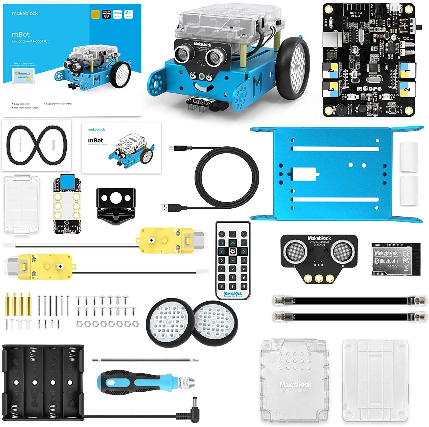 Makeblock mBot Coding Robot for Kids 8-12, Programmable Robot Compatible with Scratch and Arduino, Detects Obstacles - Image 2