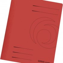 Herlitz A4 Manilla Folded Flat File - Red (Pack of 10)