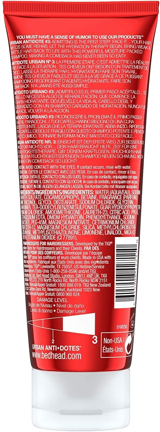 Bed Head by Tigi Travel Size Urban Antidotes Resurrection Repair Shampoo 75 ml - Image 3