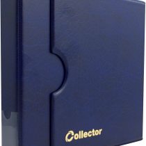 Collector Coin Album IN CASE for 221 mix sizes coins from small till large coin - with pages and red dividers + index - BLUE