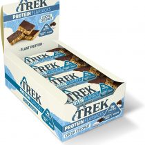 TREK High Protein Flapjack Cocoa Coconut, 50 g - Gluten Free Bars – Healthy Snack Bars – Plant Based Protein - Vegan Bars (Pack of 16 Bars)