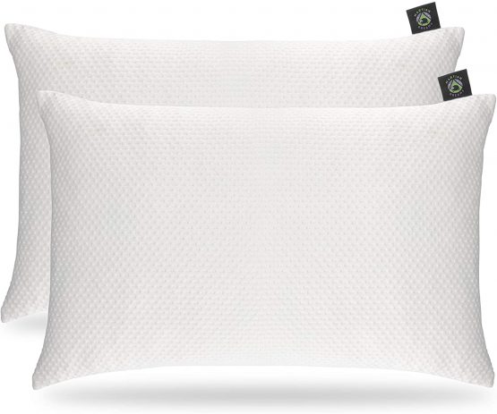 Pillow Protector Case 2 Pack With Zip Closure - Made With A Supersoft 280GSM Bamboo Fabric Anti-Allergy, 100% Hypoallergenic & Anti-Bacterial