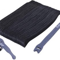 Reusable Cable Straps Wire Ties, Pack of 50 Trilancer Adjustable Cord Fastener Cable Organizer, 8 Inches(Black)