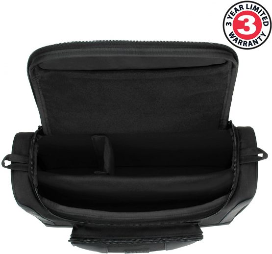 USA Gear Mini Projector Travel Messenger Bag Carry Case up to 31.8 x 19.81 x 10.41 cm - Accessory Pockets Customisable Dividers- Compatible with Select Elephas, Apeman, HuiHeng, Wimius and More- Black - Image 2