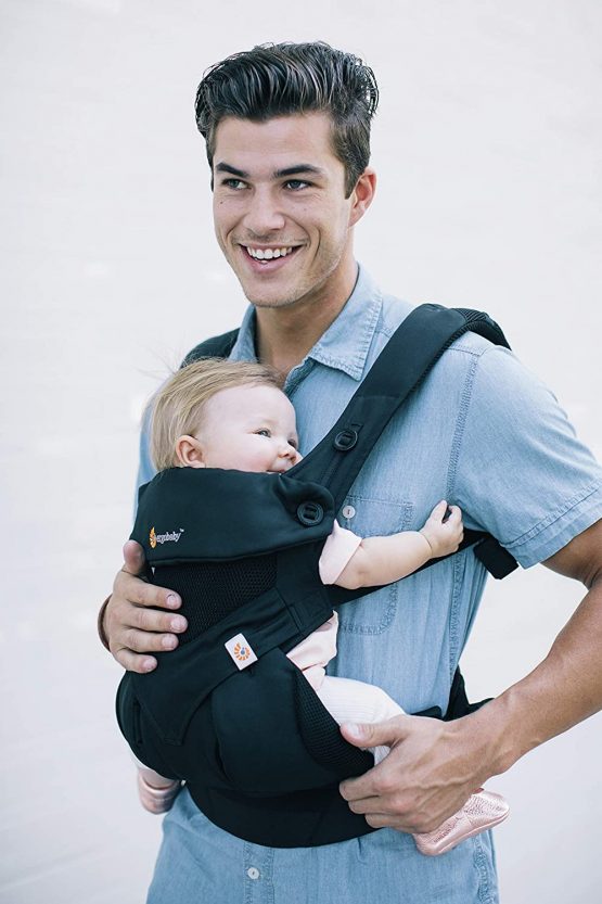 Ergobaby Baby Carrier Up to 3 Years with Cool Air Mesh, Onyx Black - Image 3