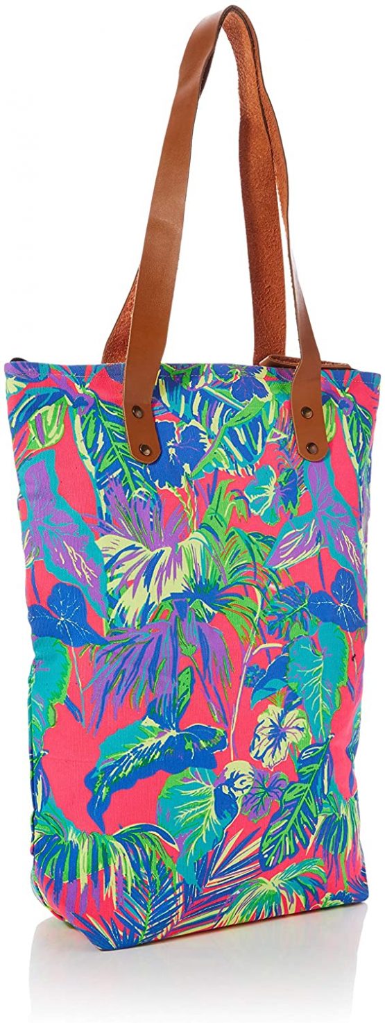 The Holiday Shop London Women's Canvas Beach Bag Tropical Canvas and Beach Tote Bag - Image 2