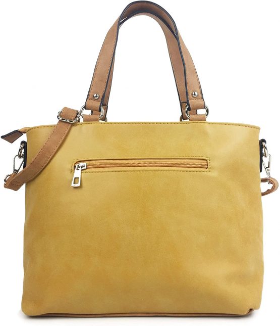 Medium Size Classic Designer Handbags for Women Beautiful Ladies Top Handle Fashion Grab Bag with Long Detachable Adjustable Shoulder Strap. - Image 3