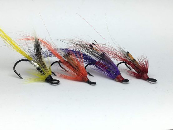 BestCity Fly Fishing Salmon Flies Ally's Set Double Hooks sizes 6-12 pack of 16 flies - Image 3
