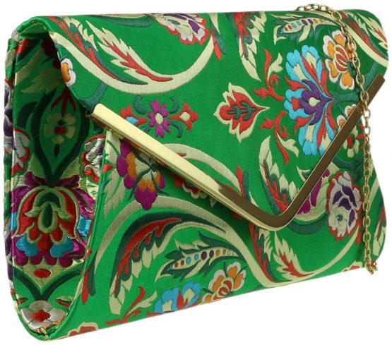 Girly HandBags Baroque Flower Clutch Bag - Image 2