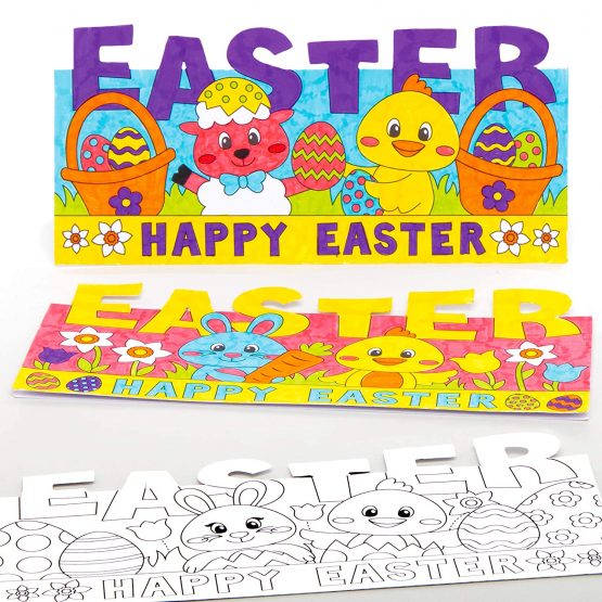 Baker Ross AT533 Easter Colour In Pop Up Cards - Pack of 10, Creative Art And Craft Supplies For Kids To Make And Decorate 10 - Image 4