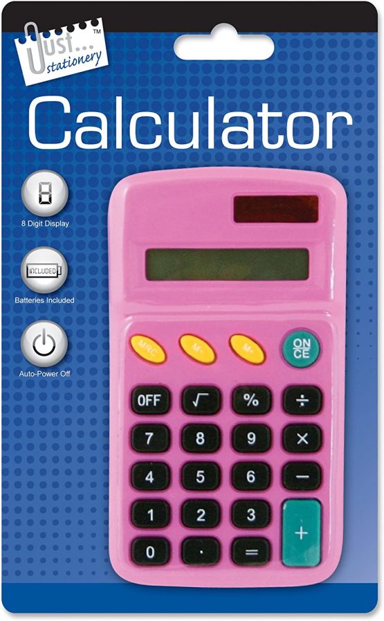Just stationery Pocket Calculator - Assorted Colours