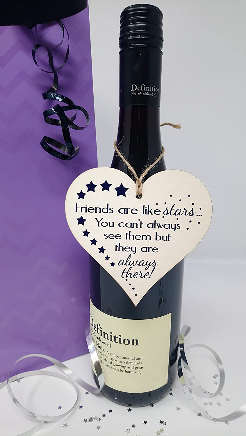 Friendship Heart Gift Plaque, Wooden Hanging Sign with Sentimental Message, Best Friend, Work Friend or BFF Present - Image 3
