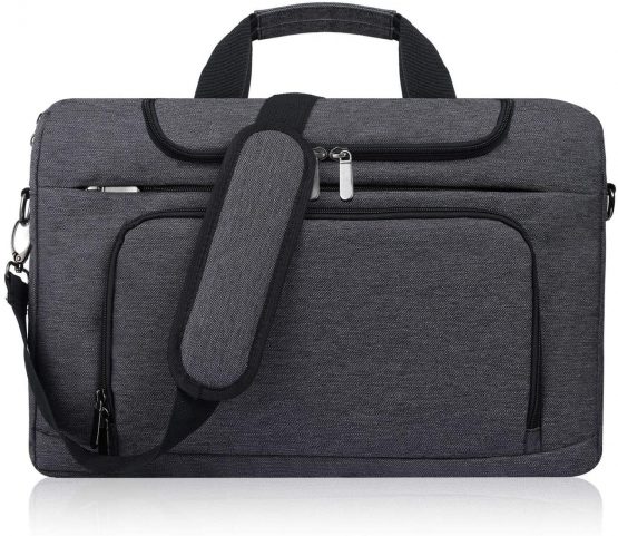 Bertasche Laptop Bag 15.6 Inch Men's Shoulder Bag Laptop Case Messenger for College, Work, Business Briefcase
