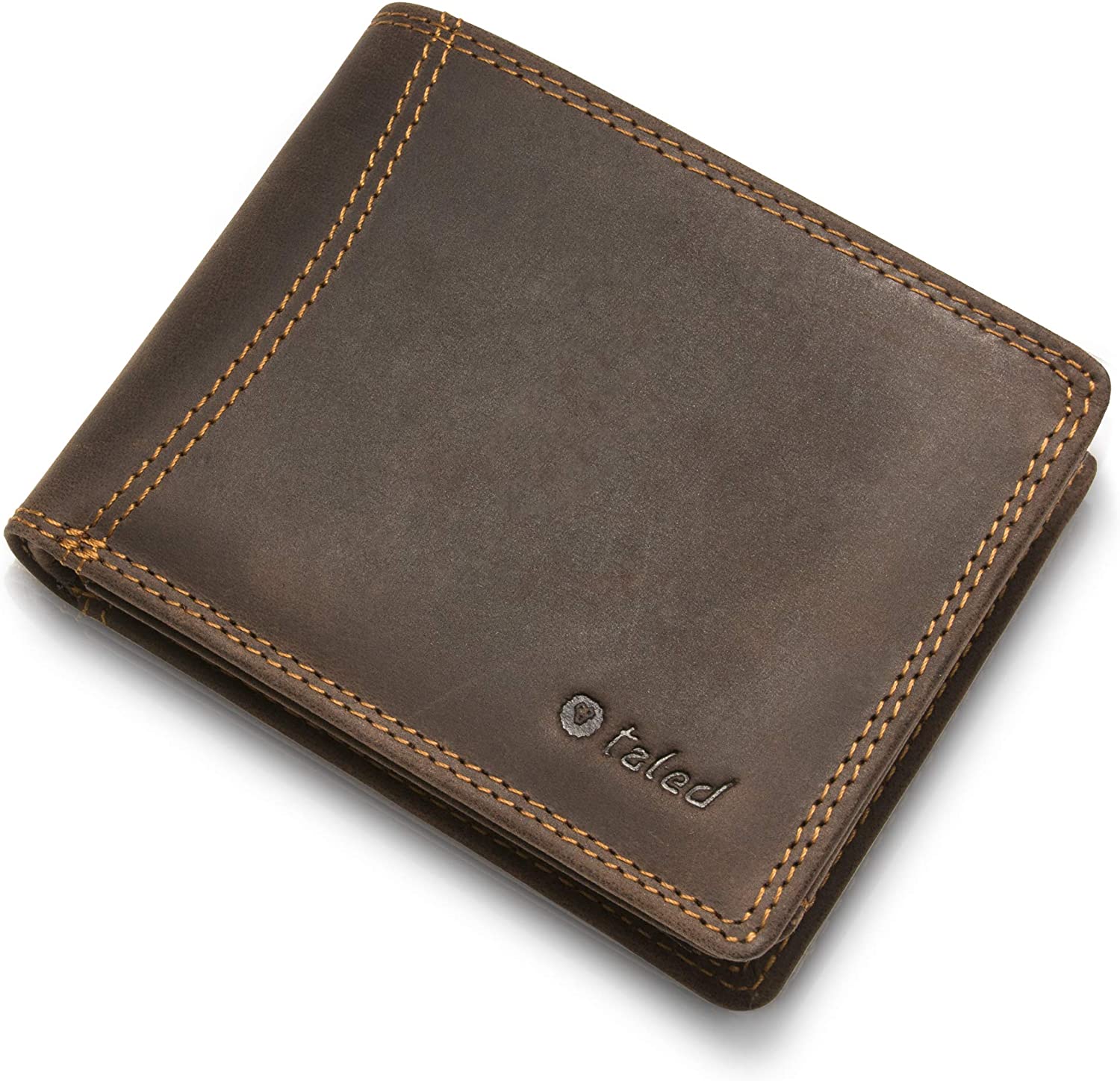 TALED Wallet Made of Vintage Leather with RFID Protection in Brown