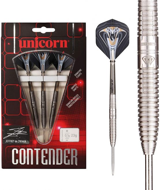 Unicorn Jeffrey De Zwaan Contender 90% Tungsten Natural, 23 g, Black/Gold/Silver