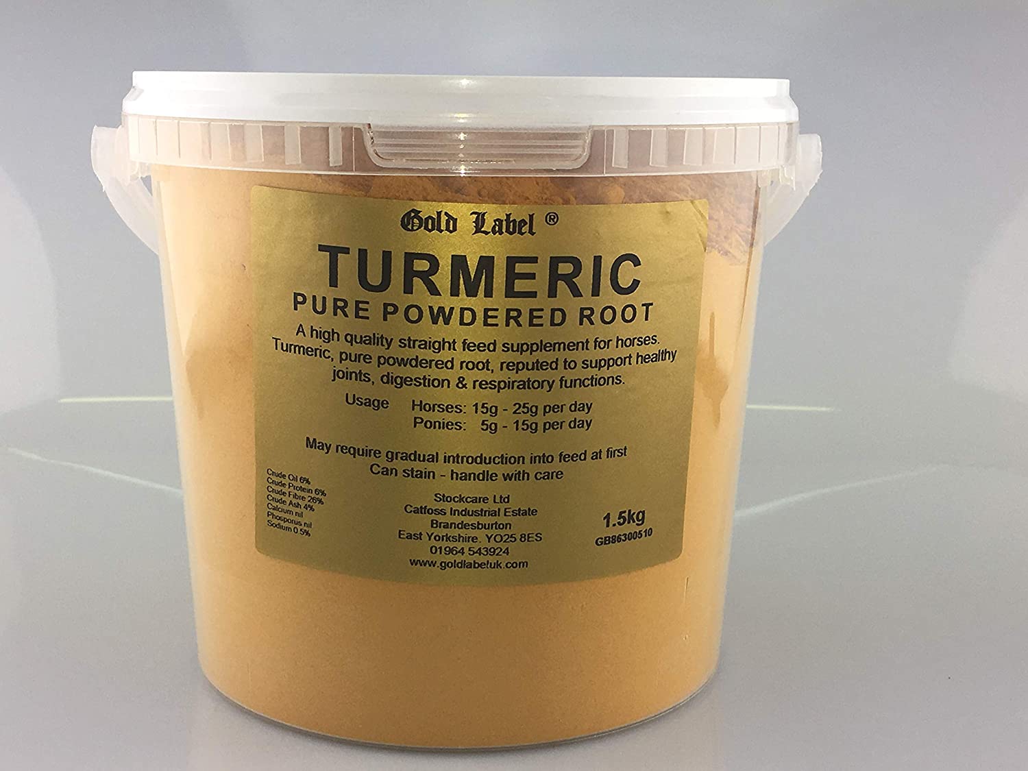 Gold Label Unisex's Turmeric, Clear, Regular, Transparent