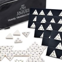Jaques of London Triangle Dominoes Game | Perfect Traditional Family Games including Triangle Domino Tiles and Travel Zip Case | Quality Board Games | Since 1795
