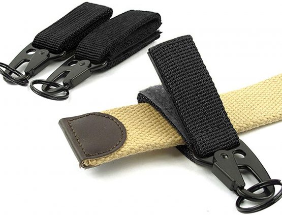 TANCUDER 5 Pack Tactical Gear Carabiner Clip Hanging Belt Carabiner Hook Nylon Webbing Buckle Strap Clip Molle Backpack Tape Keychains Hanging Buckle Belt Key Ring Holder for Outdoor Camping Hiking - Image 4