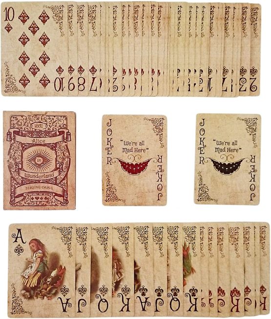 ASVP Shop Alice In Wonderland Playing Cards - Full Set - Perfect for Gifts, Games, Decor, Alice in Wonderland Party Supplies and Decoration - Image 2