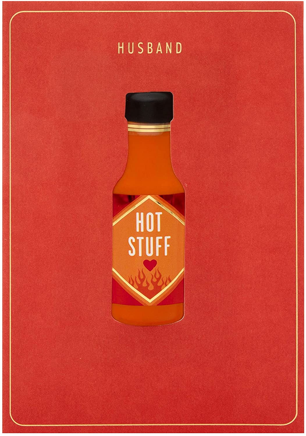 Hallmark Signature Husband Valentine's Day Card 'Hot Stuff' - Small - Image 2