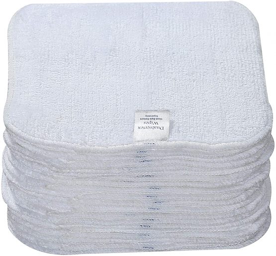 25 Bamboo Terry Washable & Reusable Cloth - Reusable Wipes from Natural Thread Baby Wipes/Face Wipes/Hand Wipes - Reusable Baby Wipes with 2in1 Laundry Bag/Carrying Bag - Image 3