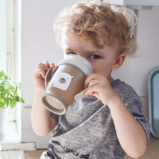LOVI 360 Degree Toddler Trainer Sippy Cup | 9m+ | 210 ml | BPA Free | SteriTouch Antibacterial Protection | Profiled Handles | Innovative Sealing System | Easy to Clean | Buddy Bear Mini - Image 4