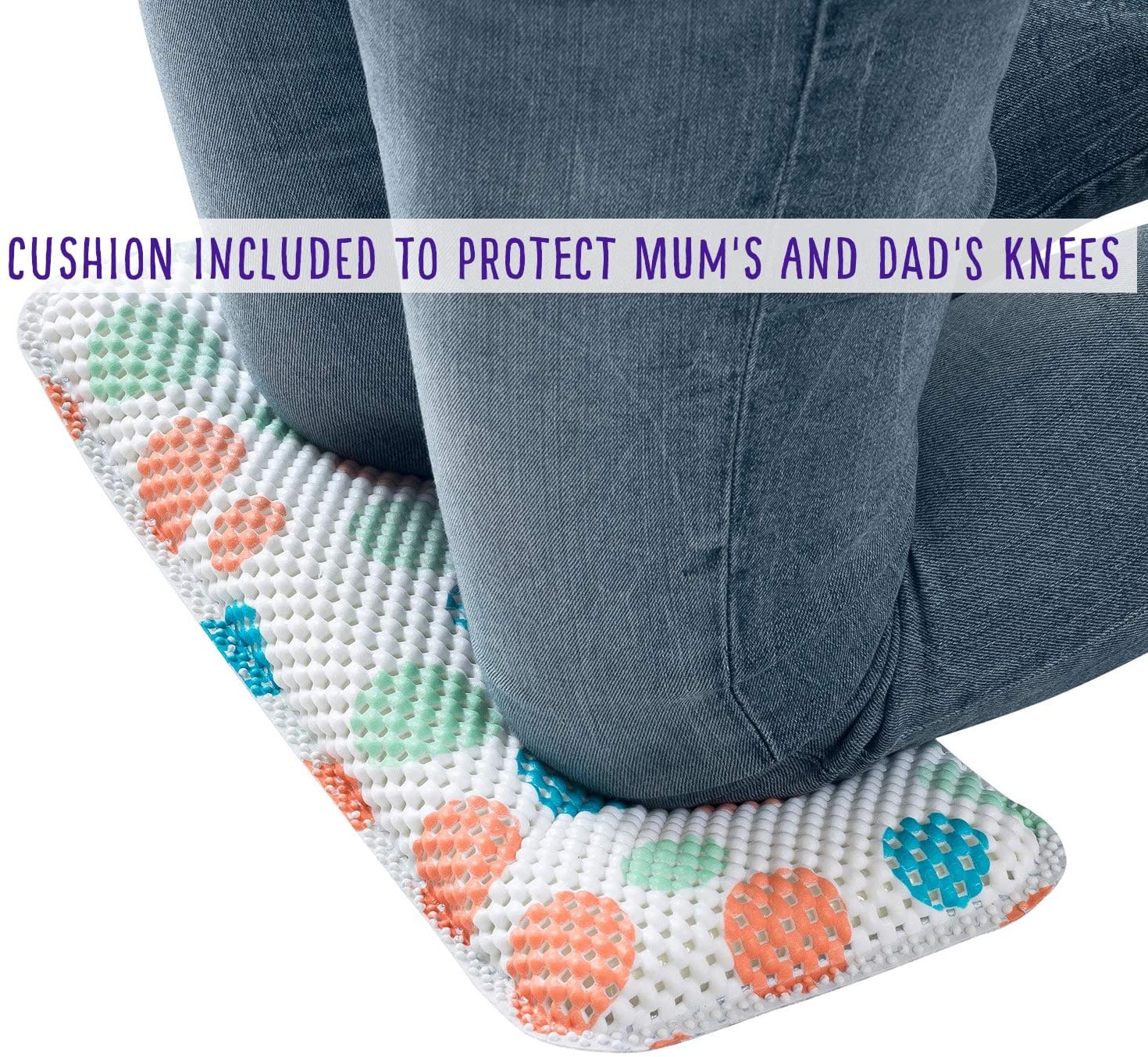 ClevaMama Baby Bath Mat Non Slip Kids and Children Bathtub Mats Anti