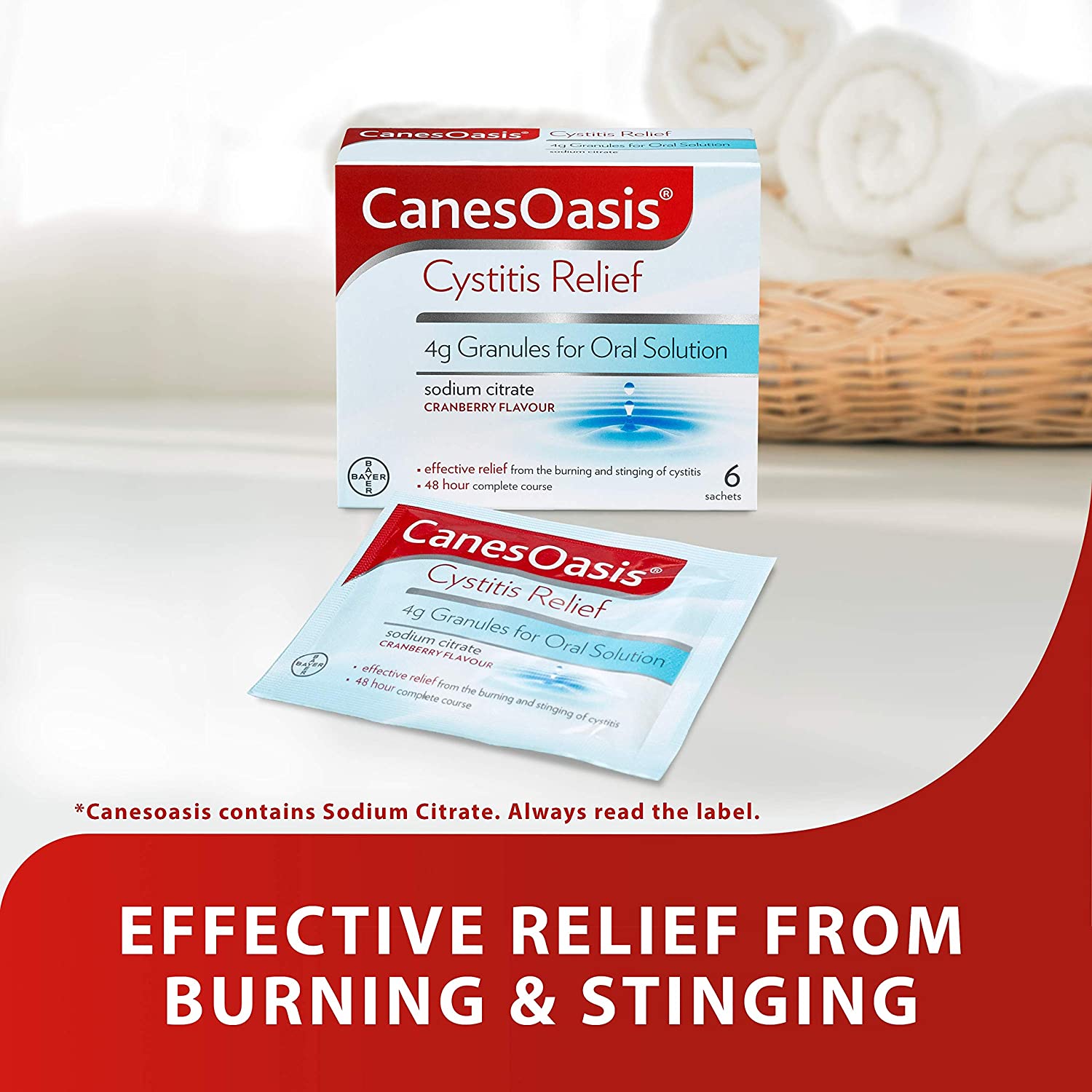 CanesOasis Cystitis Relief, Other, 6 Count (Pack of 1) - Image 4