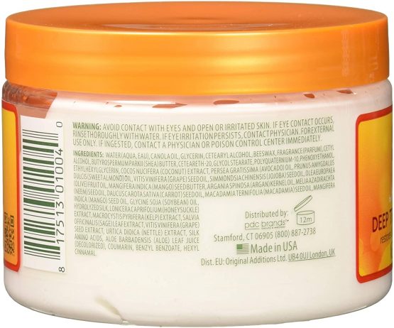 Cantu Natural Deep Treatment Masque, Shea Butter 340 g, Ivory/Black-Gum, 1 Count - Image 2