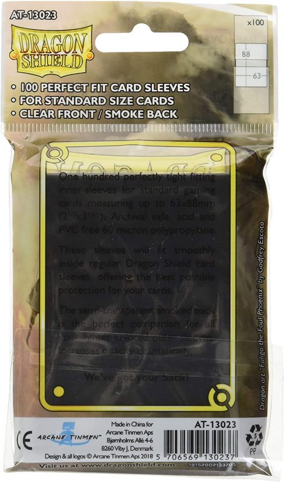 Arcane Tinman ART13023 AT-13023 Dragon Shield Standard Sleeves 100pk-Smoke, Smoke, One Size - Image 2