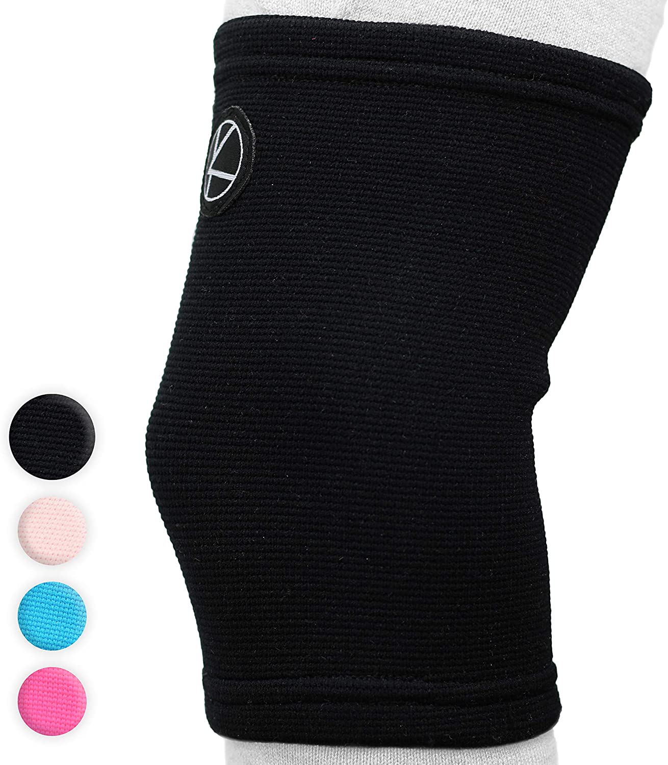 KARM Kids Knee Support Sleeve - Childs Knee Compression Sleeve for Children - Girls & Boys, Black
