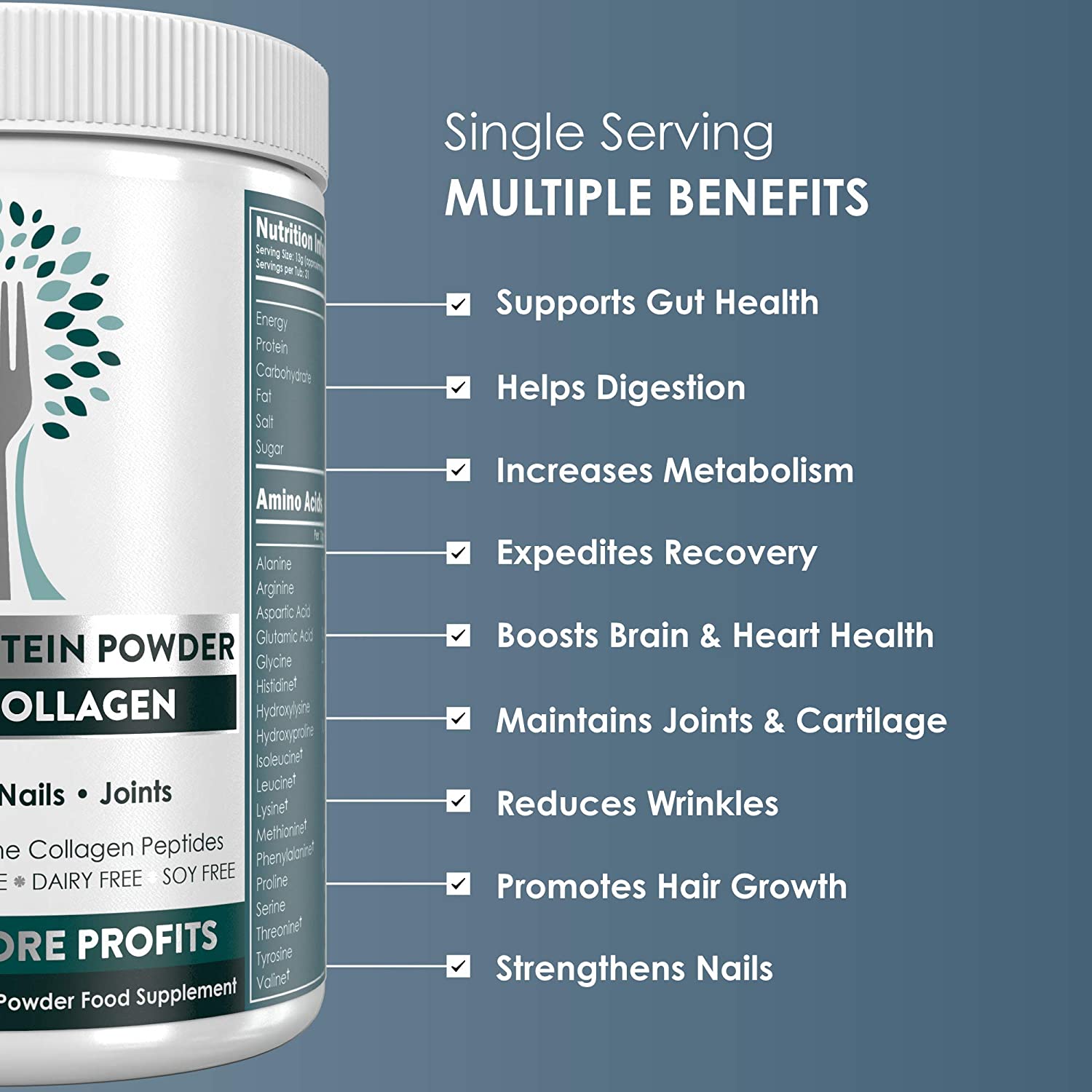 High Protein Marine Collagen Powder, Collagen Supplements Regeneration, Quality Collagen Powder Supplement - Image 2